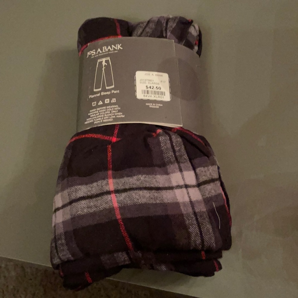 NWT Jos.A.Bank men’s flannel sleep pants size XL